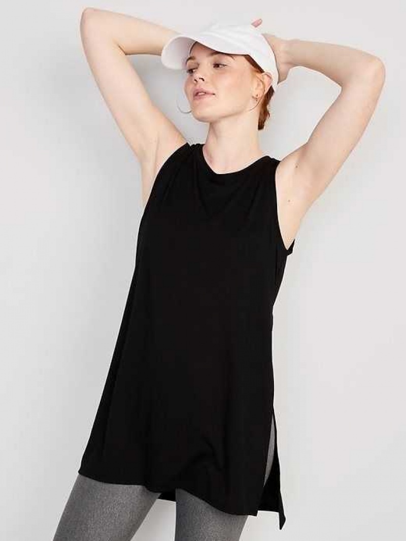 Old Navy UltraLite All-Day Sleeveless Tunic Blackjack | BQO308946