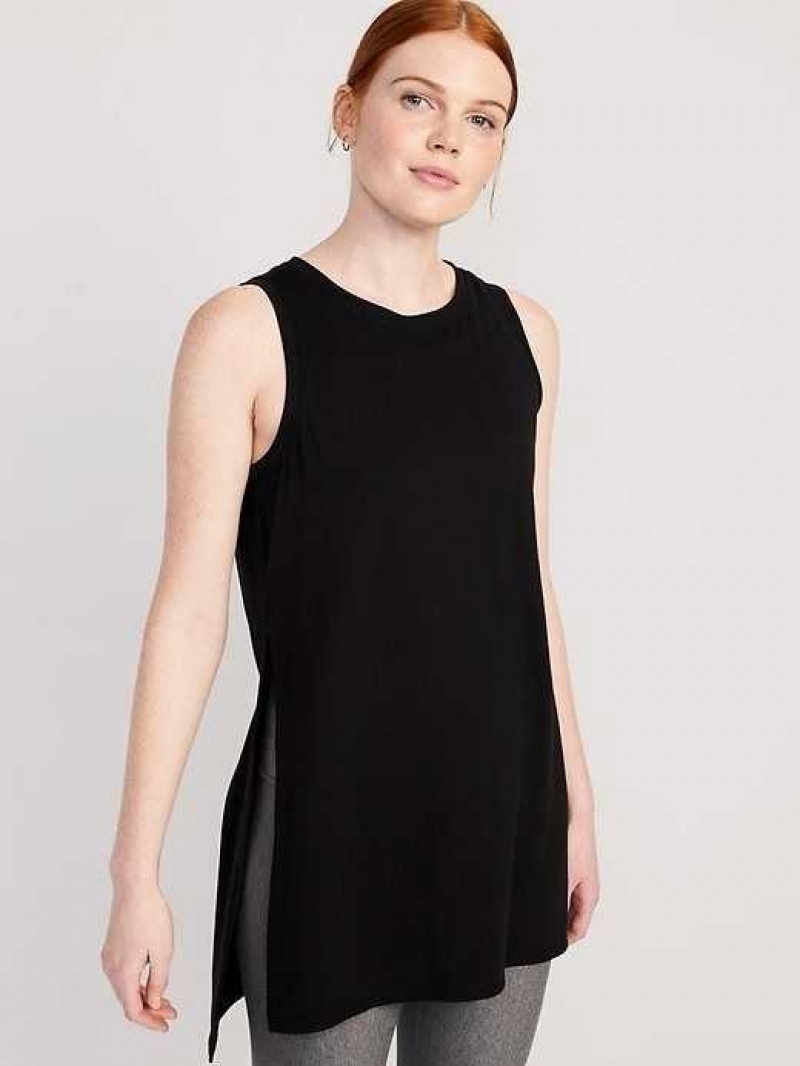 Old Navy UltraLite All-Day Sleeveless Tunic Blackjack | BQO308946