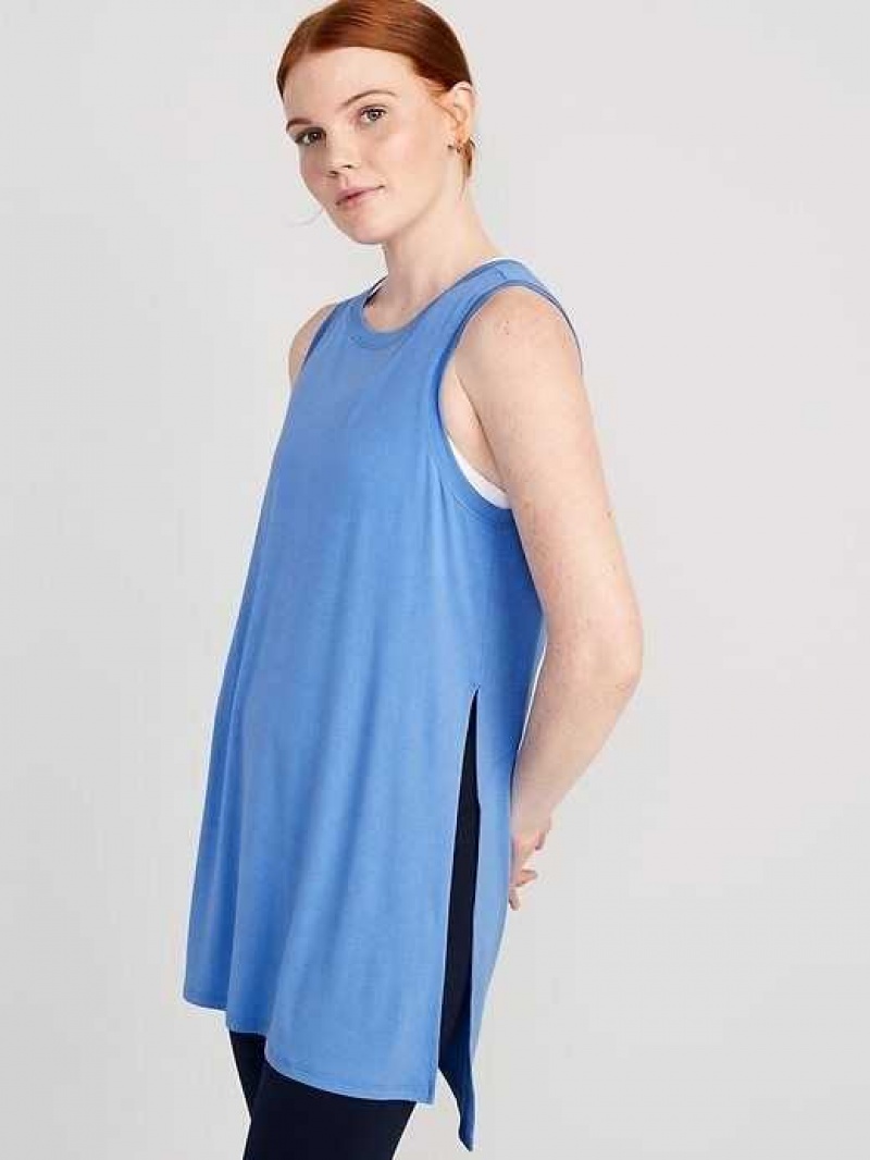 Old Navy UltraLite All-Day Sleeveless Tunic Blue | BEP908736