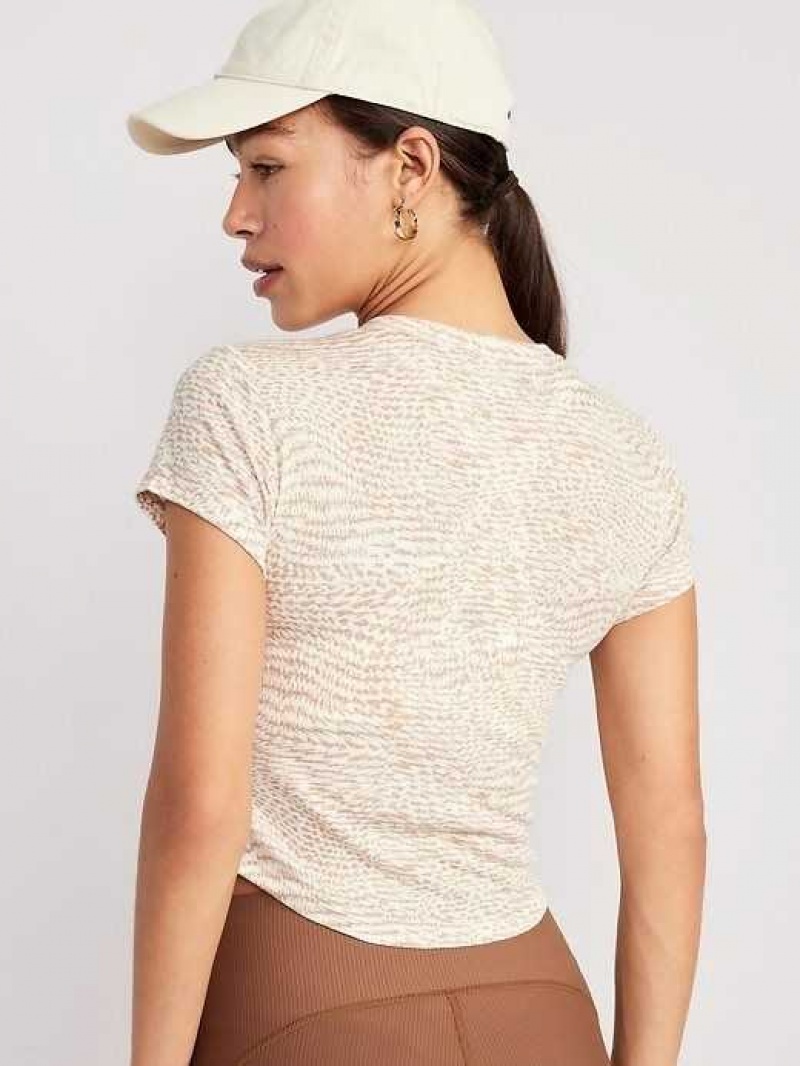 Old Navy UltraLite Cropped Rib-Knit T-Shirt Zig Zag | KZX075293