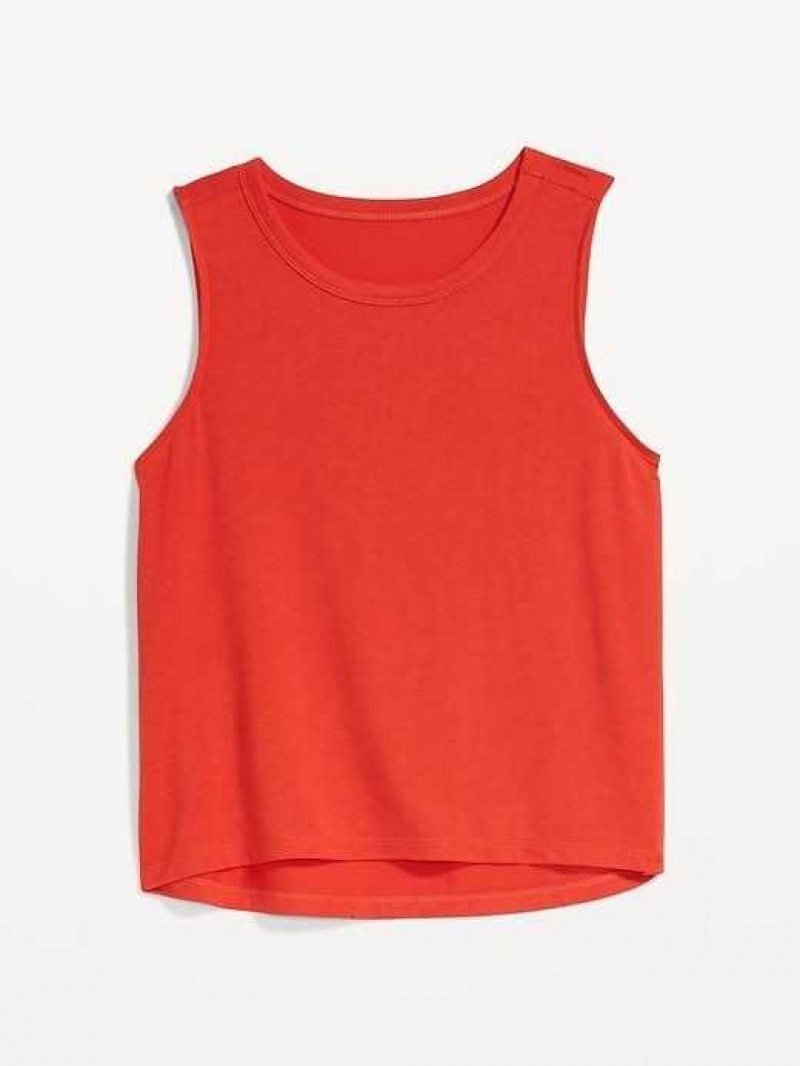 Old Navy UltraLite Cropped Tank Top Mystic Fire | ITJ423975