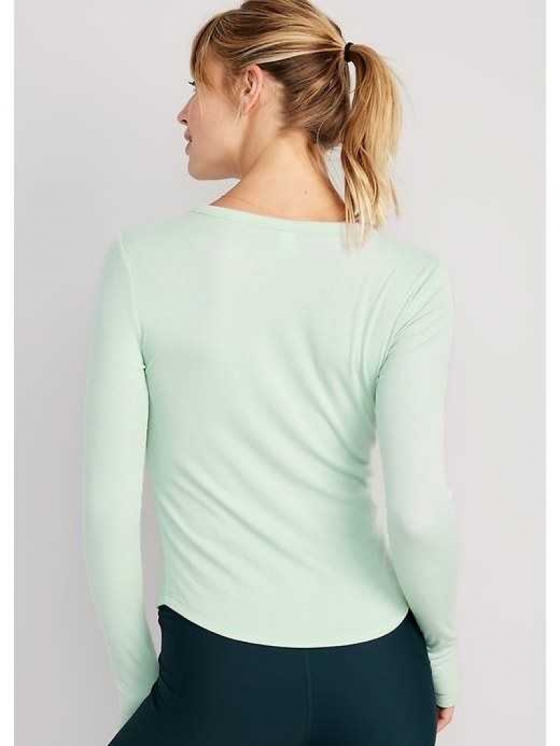 Old Navy UltraLite Fitted Rib-Knit Top Briny Water | VUT234971