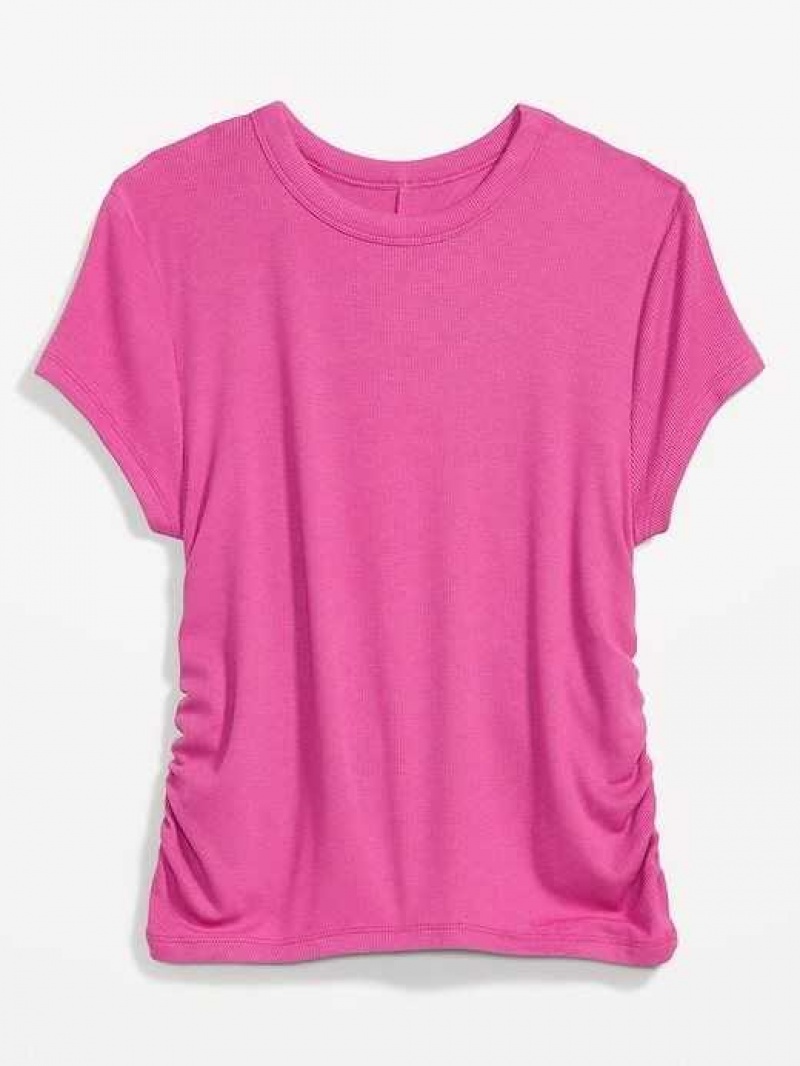 Old Navy UltraLite Open-Back Rib-Knit T-Shirt Diaphanous | ZWM529804