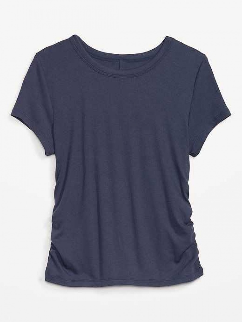 Old Navy UltraLite Open-Back Rib-Knit T-Shirt Volcanic Glass | WIF285074