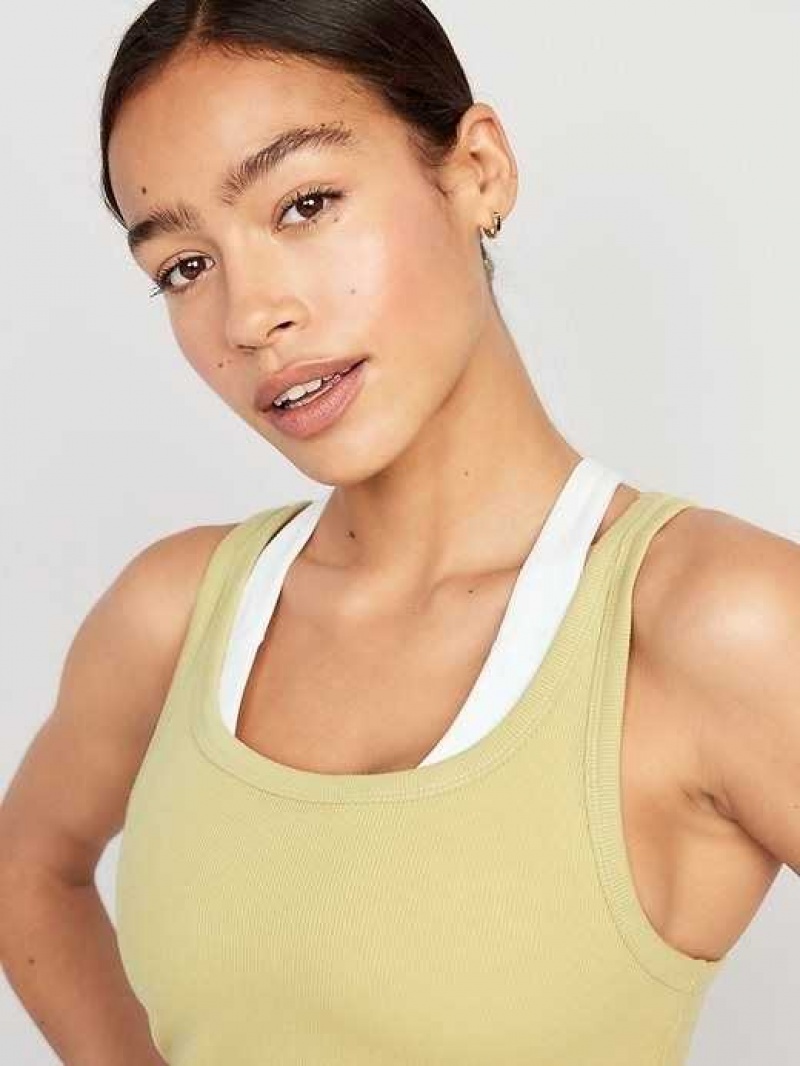 Old Navy UltraLite Rib-Knit Racerback Tank Top Washed Celadon | TWG562034