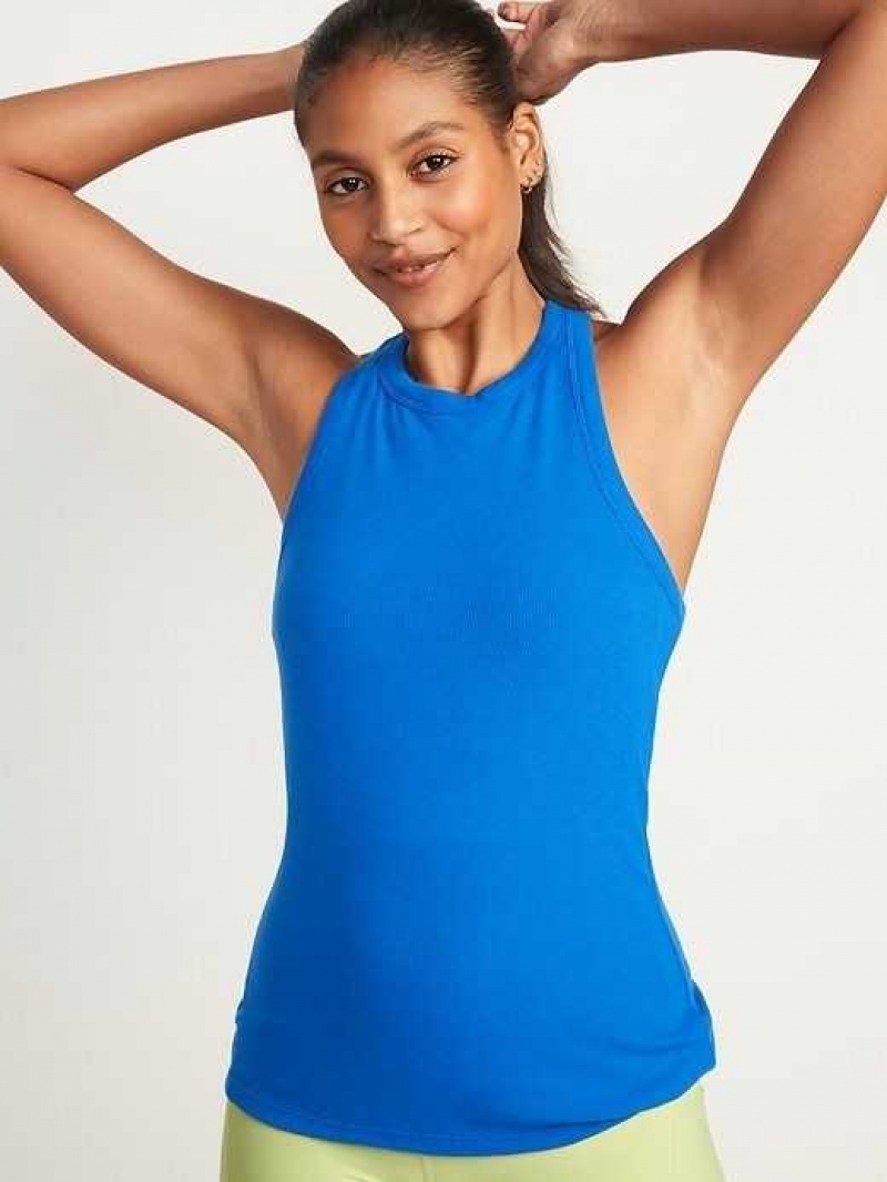 Old Navy UltraLite Rib-Knit Racerback Tank Top Bluefield | KNR683250