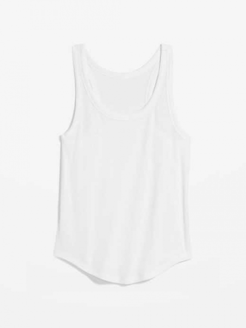 Old Navy UltraLite Rib-Knit Racerback Tank Top White | JLI542316