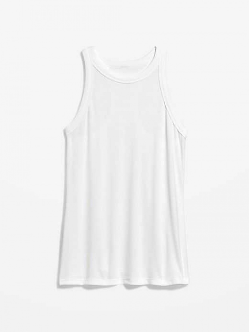 Old Navy UltraLite Rib-Knit Racerback Tank Top White | EMY518724