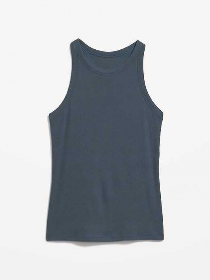 Old Navy UltraLite Rib-Knit Racerback Tank Top Ocean Shale | CKH853140