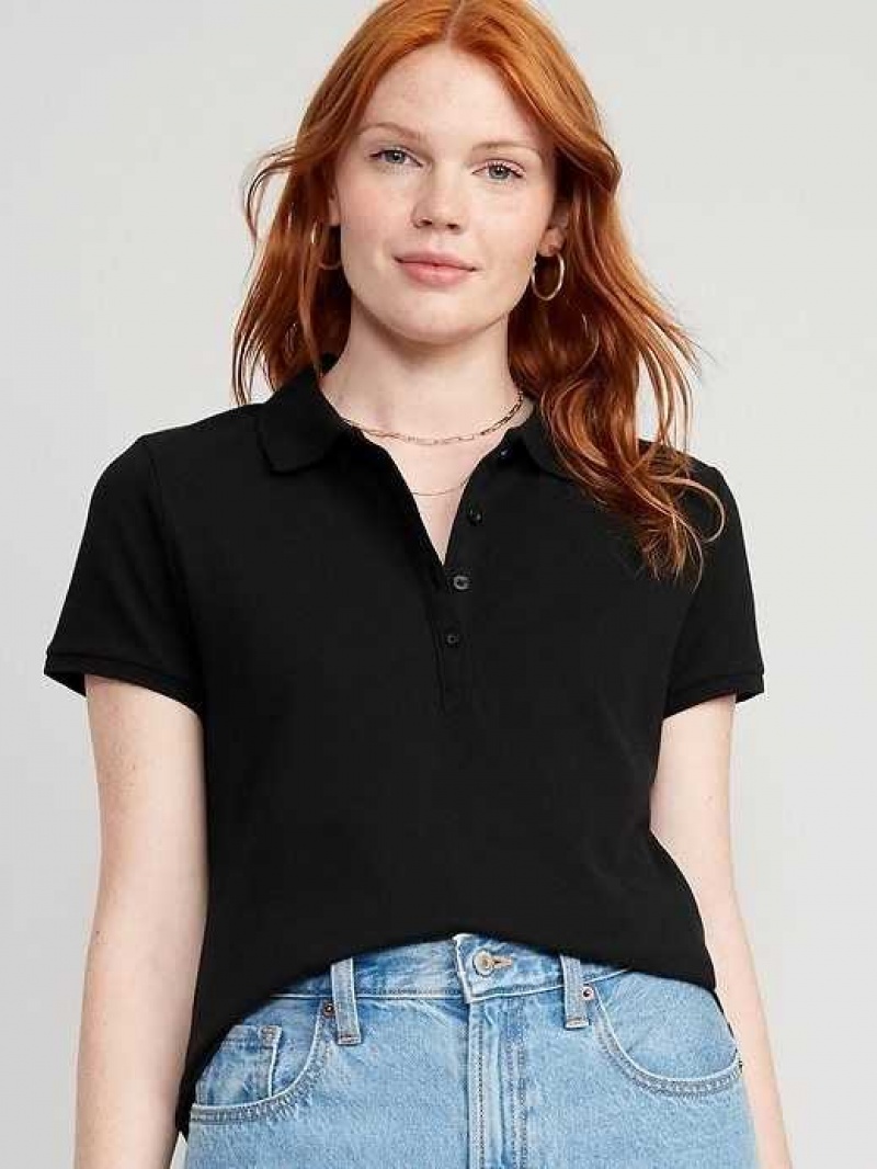 Old Navy Uniform Pique Polo Blackjack | KLX542019