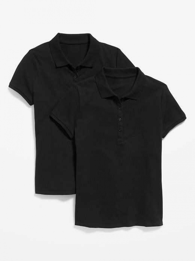 Old Navy Uniform Pique Polo Blackjack | KLX542019