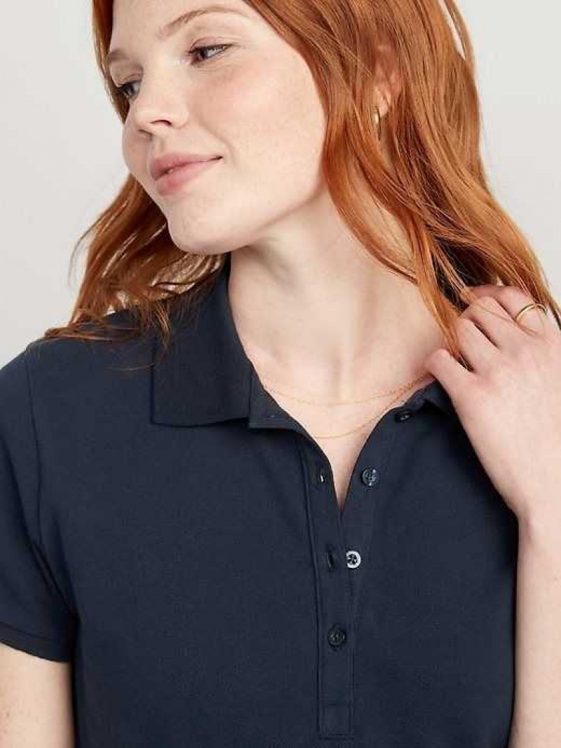 Old Navy Uniform Pique Polo Blue | CRQ608452