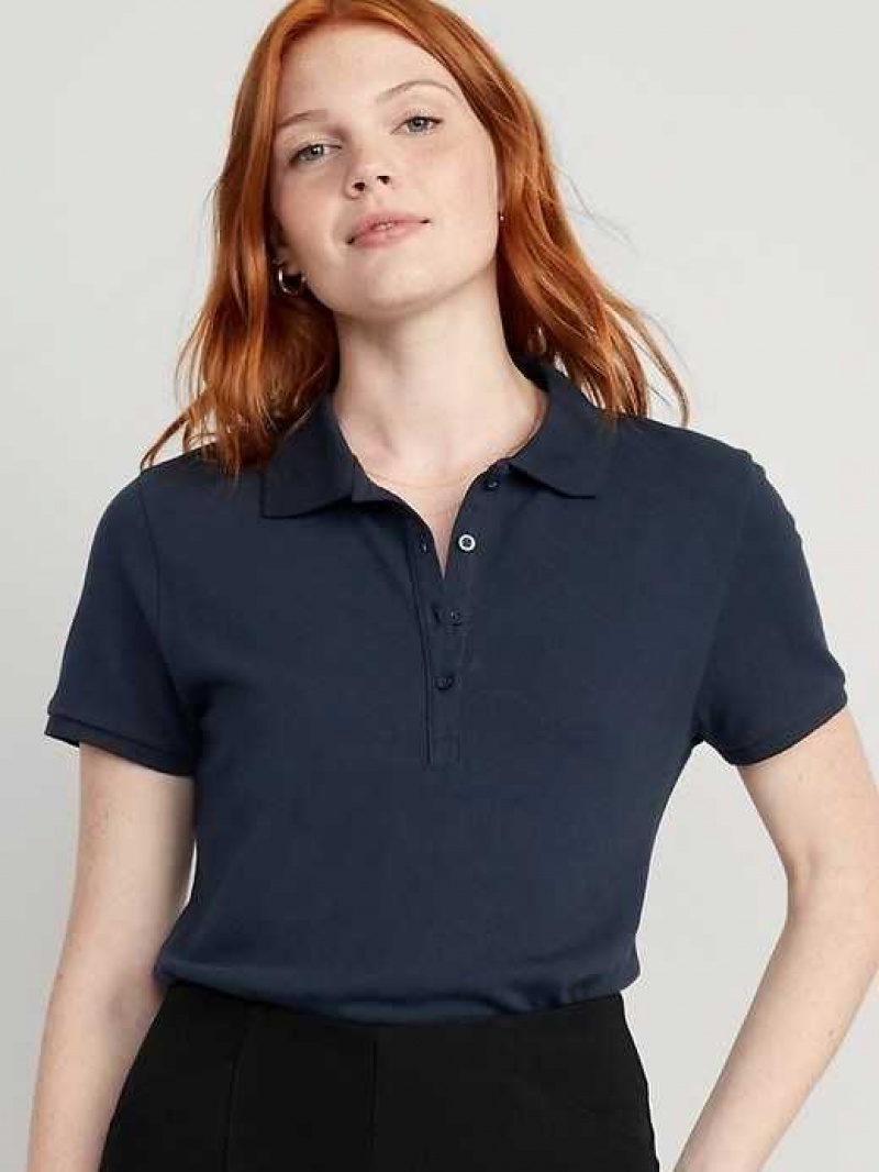 Old Navy Uniform Pique Polo Blue | CRQ608452