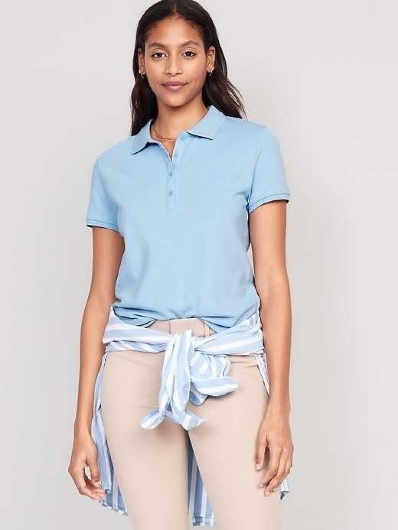 Old Navy Uniform Pique Polo Blue | NQP854632