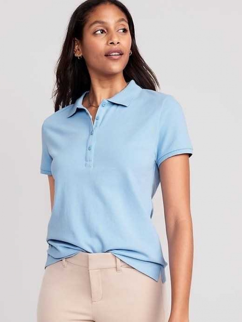 Old Navy Uniform Pique Polo Blue | NQP854632