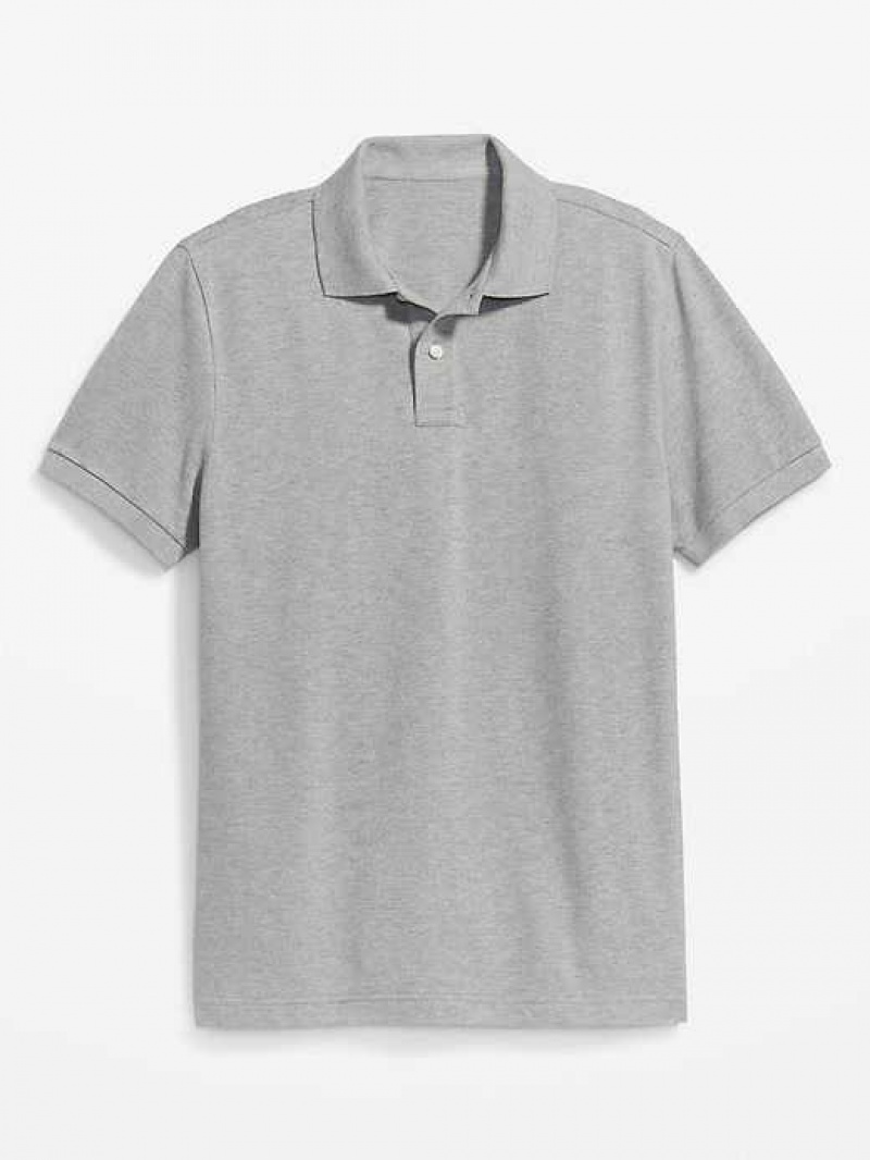 Old Navy Uniform Pique Polo Light Grey | SQJ027368