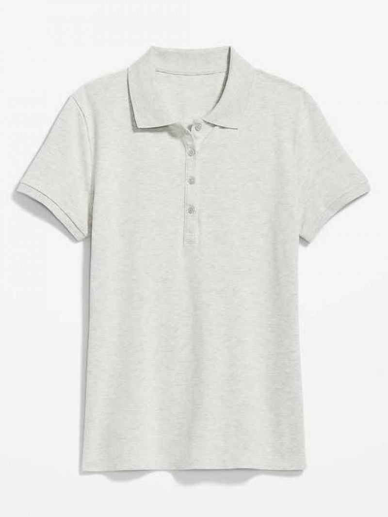 Old Navy Uniform Pique Polo Light Grey | NOD714298