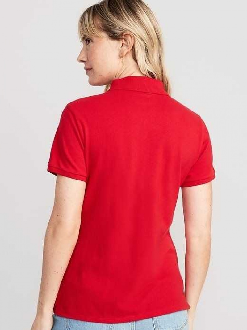 Old Navy Uniform Pique Polo Red | FXU924658