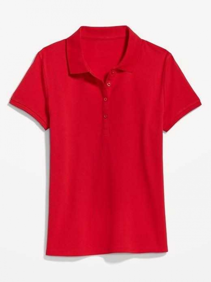 Old Navy Uniform Pique Polo Red | FXU924658