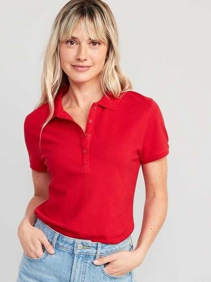 Old Navy Uniform Pique Polo Red | FXU924658