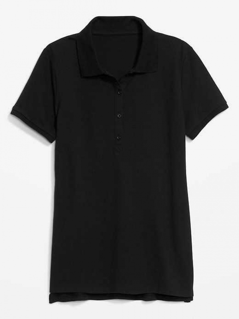 Old Navy Uniform Pique Polo Shirt Black | NZT413075