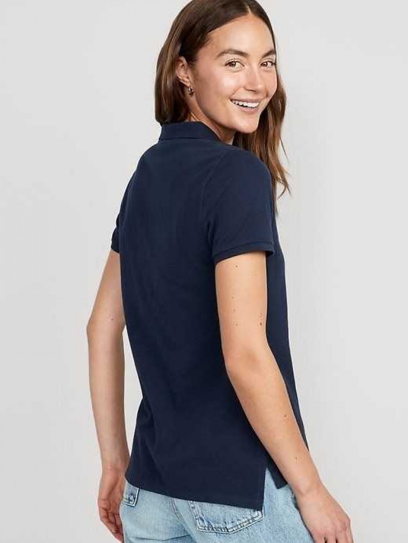 Old Navy Uniform Pique Polo Shirt Blue | OMH649805