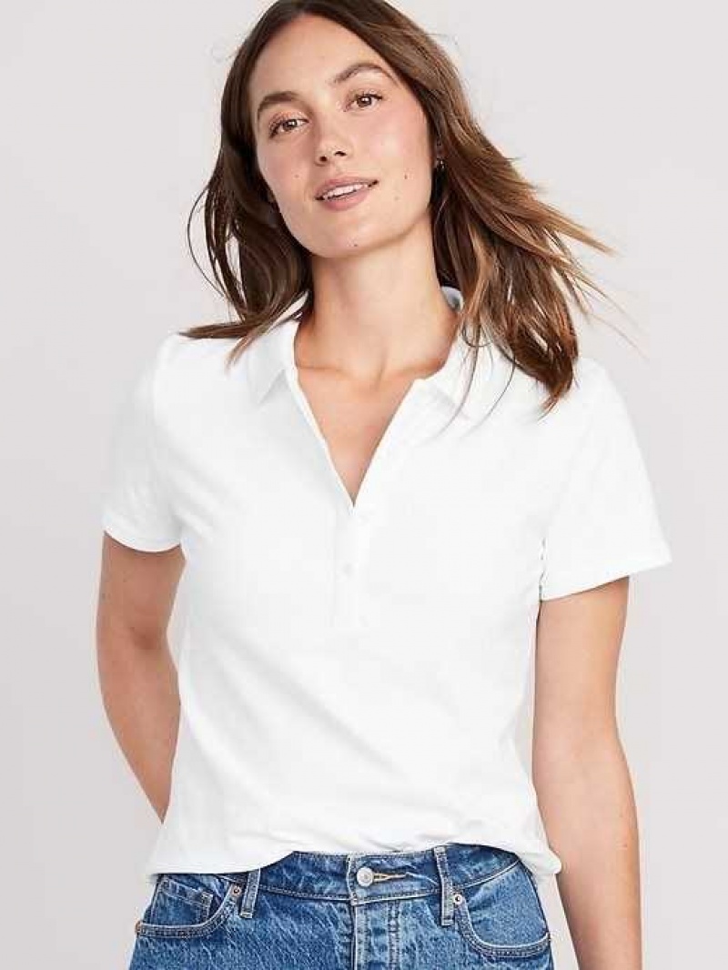 Old Navy Uniform Pique Polo Shirt White | PGQ384617