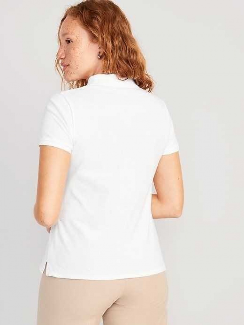 Old Navy Uniform Pique Polo White | KWS840523