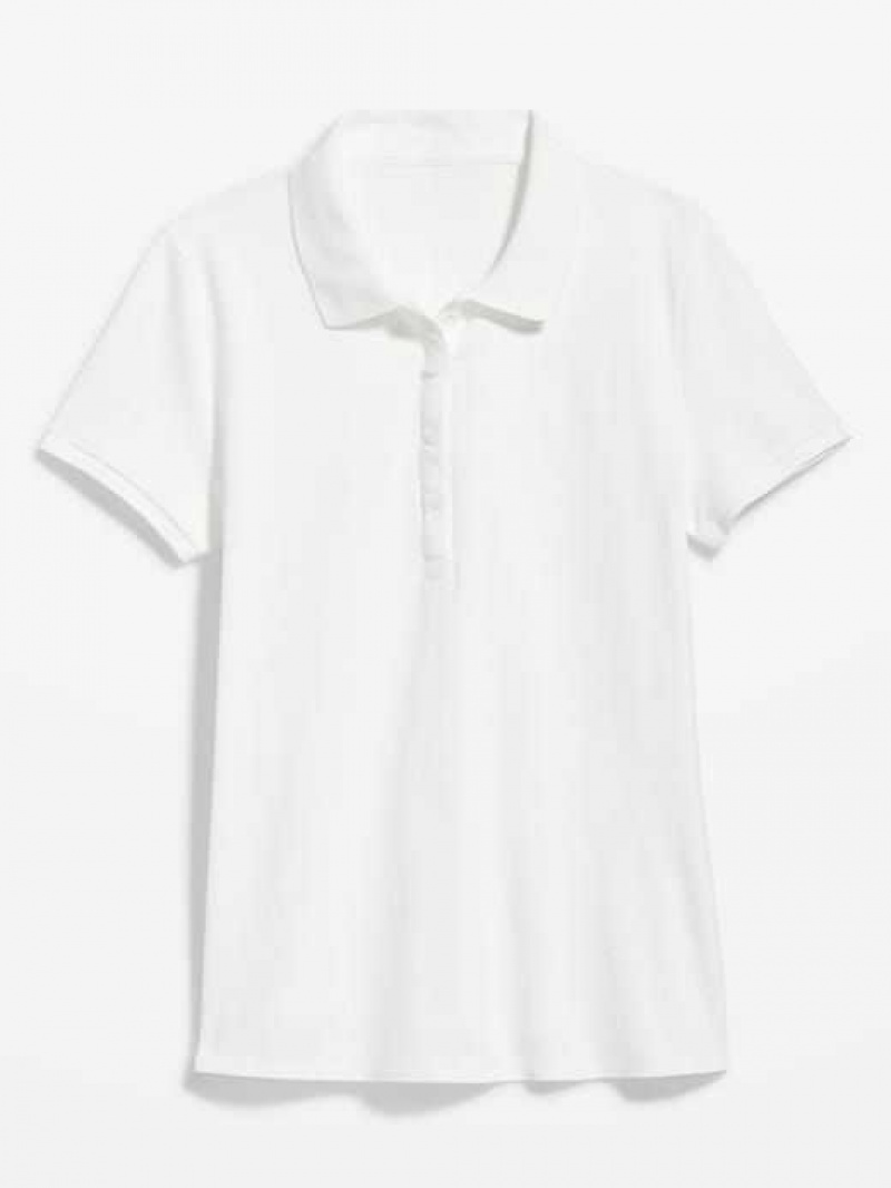 Old Navy Uniform Pique Polo White | KWS840523