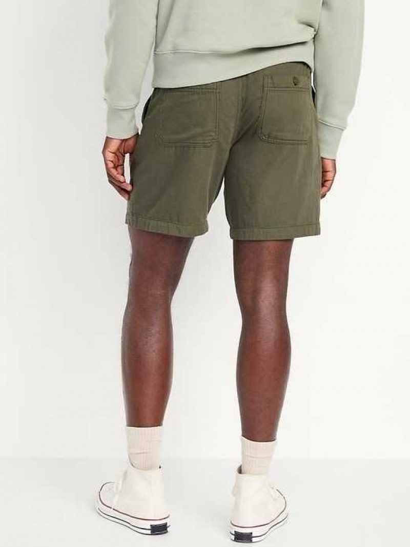 Old Navy Utility Jogger Shorts Green | EIX954316