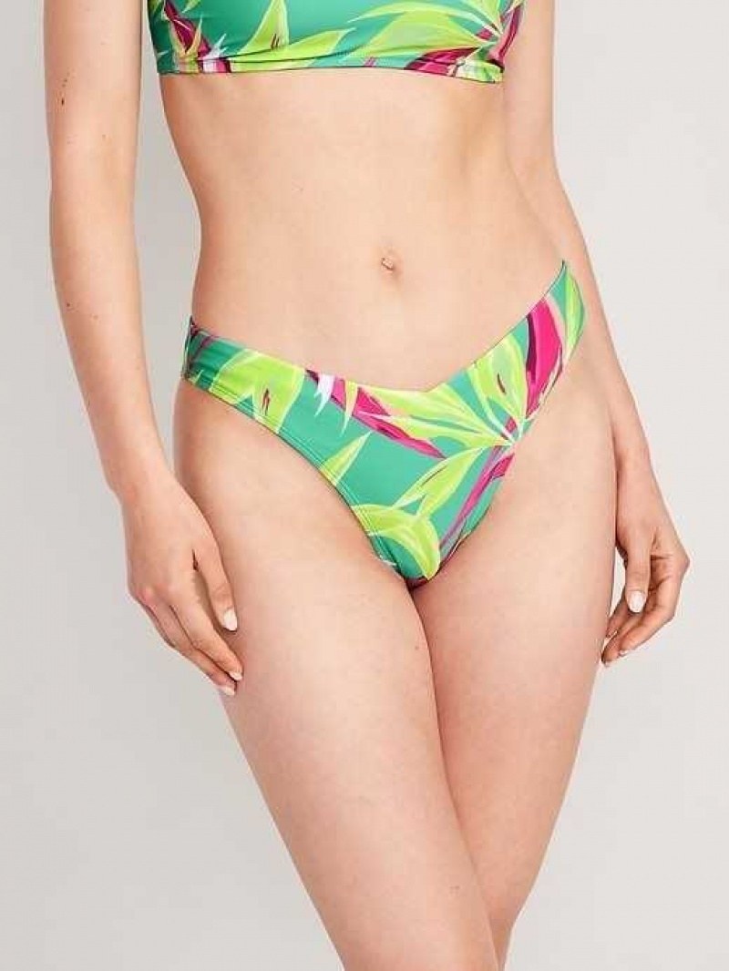 Old Navy V-Front French-Cut Bikini Swim Bottoms Turquoise | EWA168075