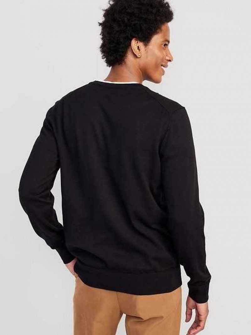 Old Navy V-Neck Sweater Black | SWT974105