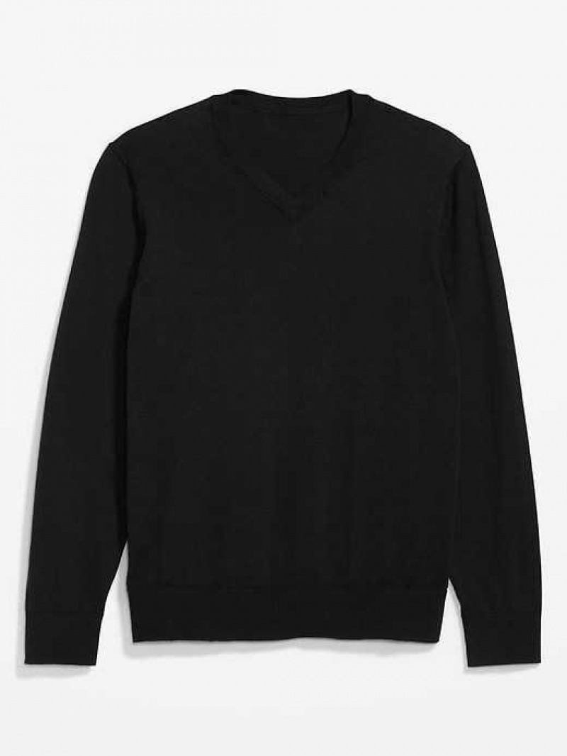 Old Navy V-Neck Sweater Black | SWT974105