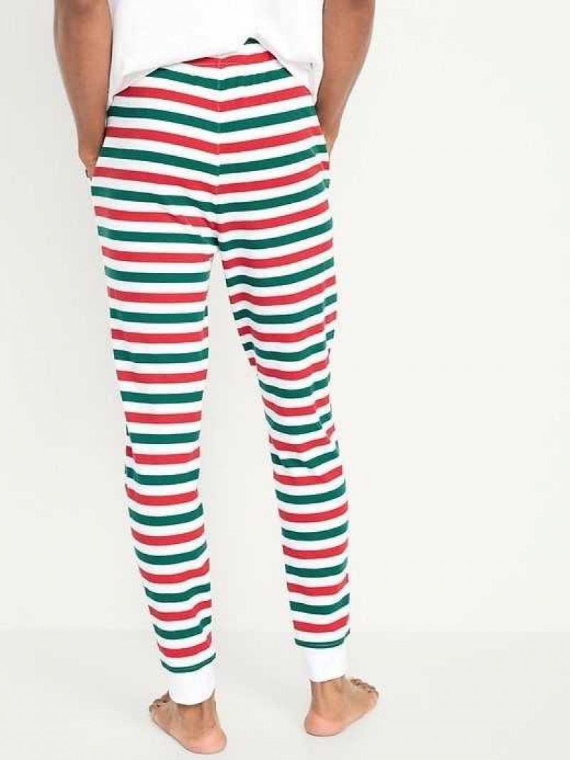 Old Navy Waffle-Knit Jogger Pajama Pants Seasonal Stripes | BJY638490