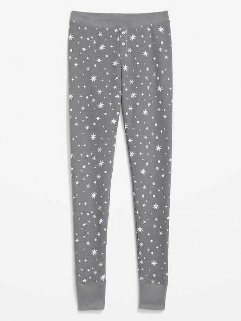 Old Navy Waffle-Knit Pajama Leggings Grey | QNF076423