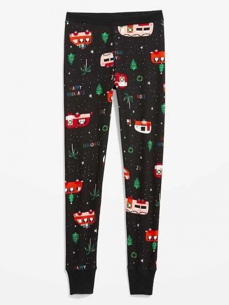 Old Navy Waffle-Knit Pajama Leggings Holiday Campers | QVI815942