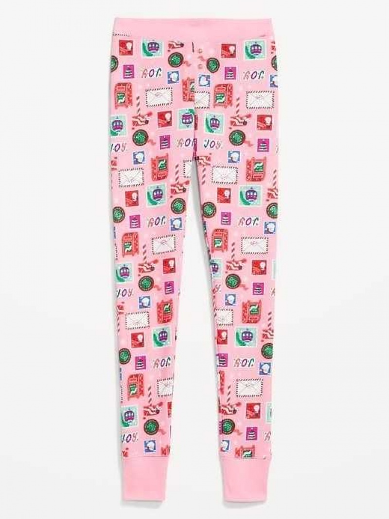 Old Navy Waffle-Knit Pajama Leggings Pink | JAM316408