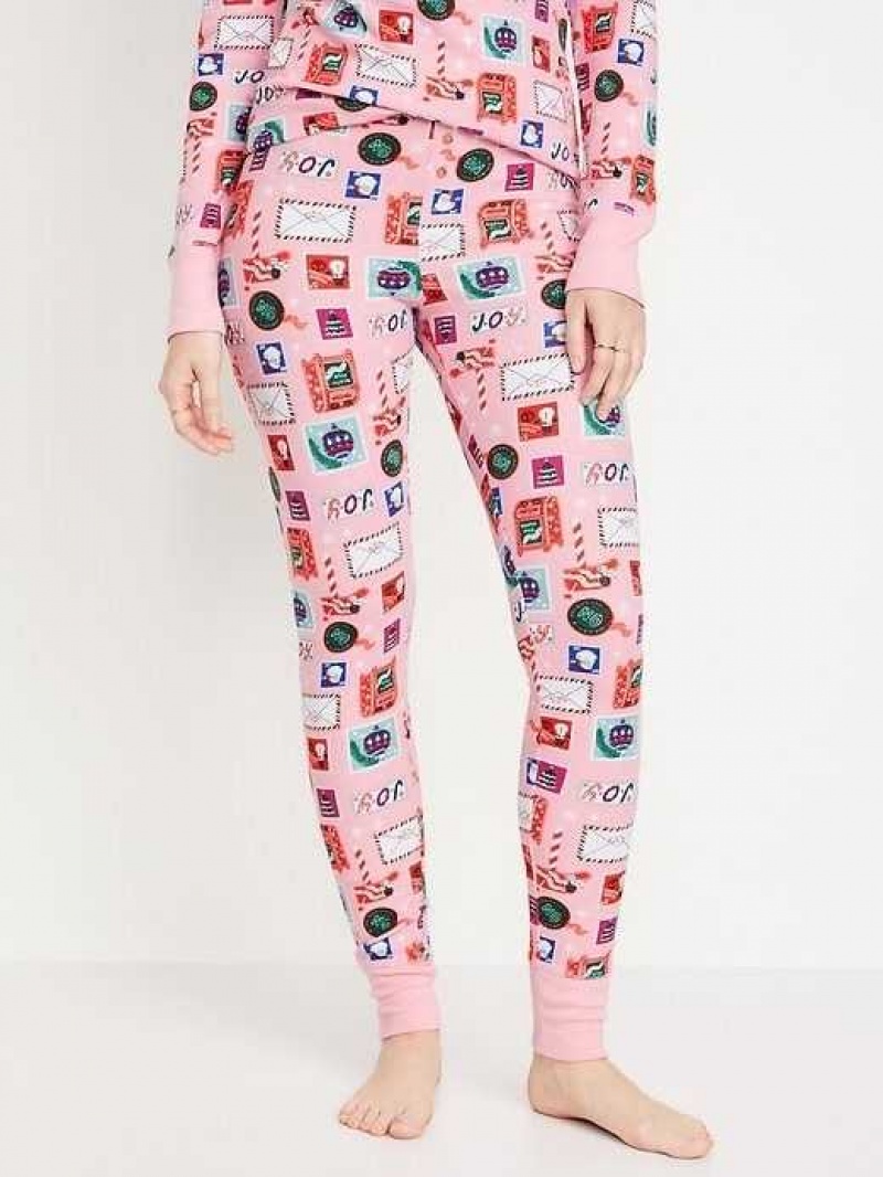 Old Navy Waffle-Knit Pajama Leggings Pink | JAM316408