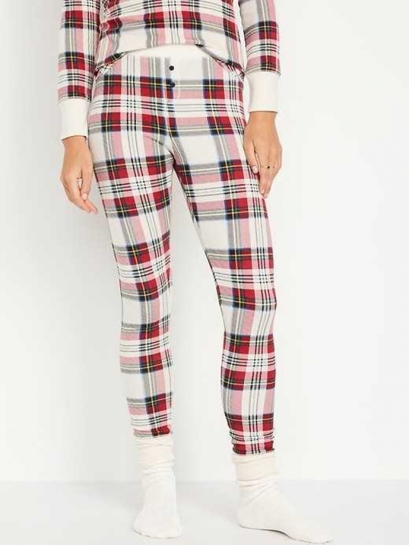 Old Navy Waffle-Knit Pajama Leggings White | DWE507346