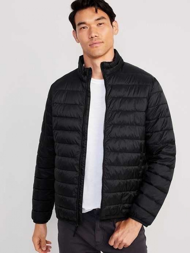 Old Navy Water-Resistant Narrow-Channel Puffer Jacket Black | SCR450692