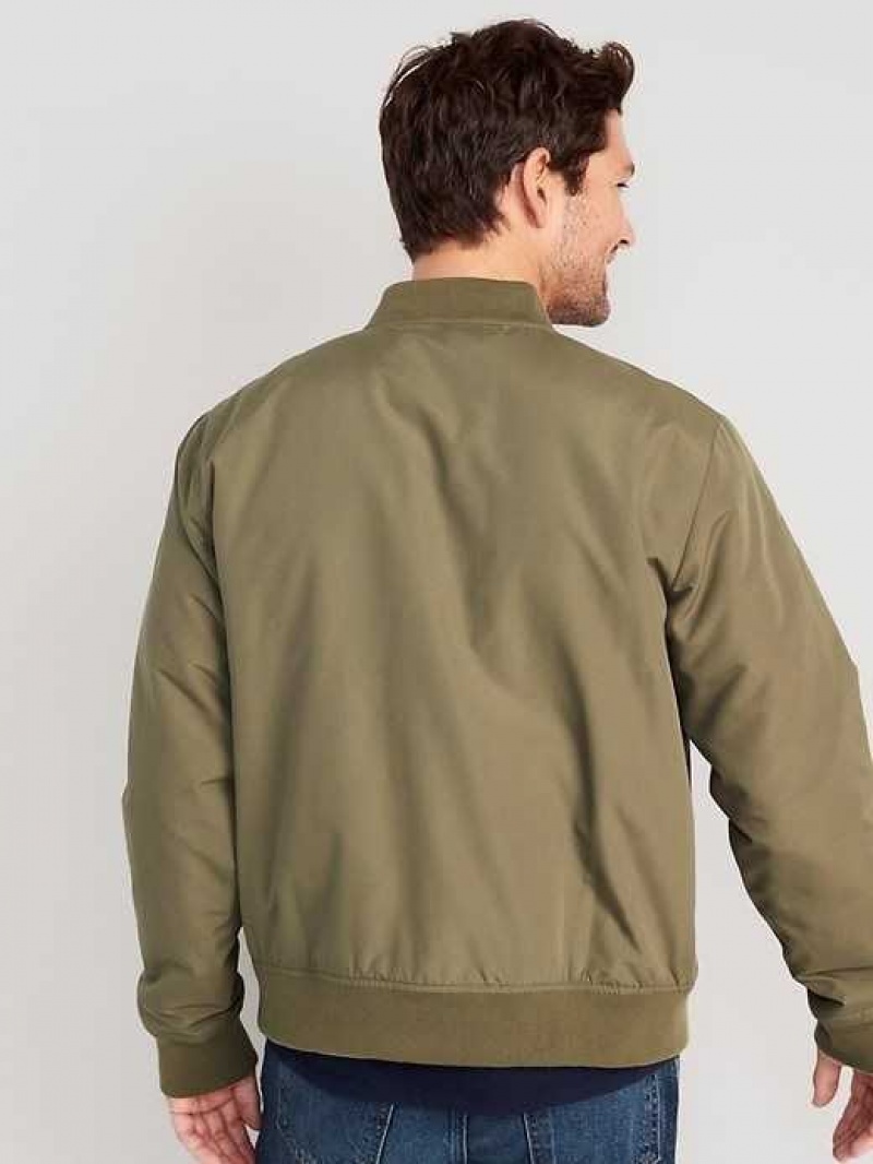 Old Navy Water-Resistant Zip-Front Bomber Jacket Grey | FWE572081