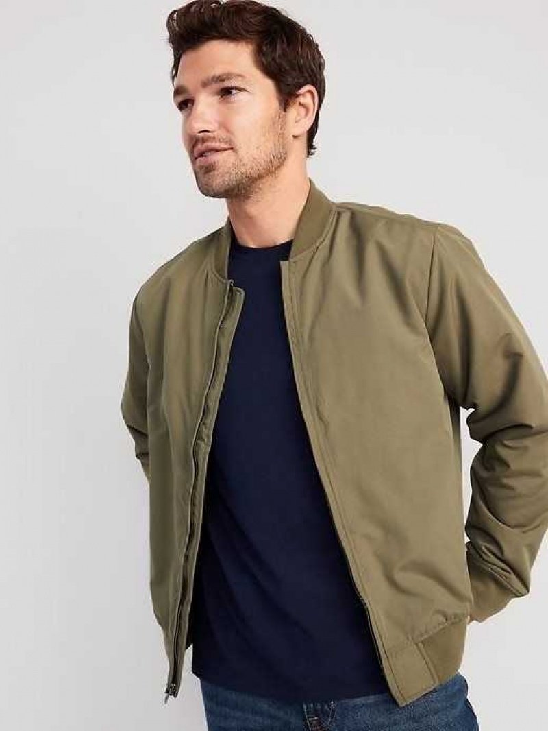 Old Navy Water-Resistant Zip-Front Bomber Jacket Grey | FWE572081