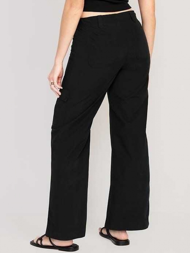 Old Navy Wide-Leg Cargo Pants Blackjack | AHP476138