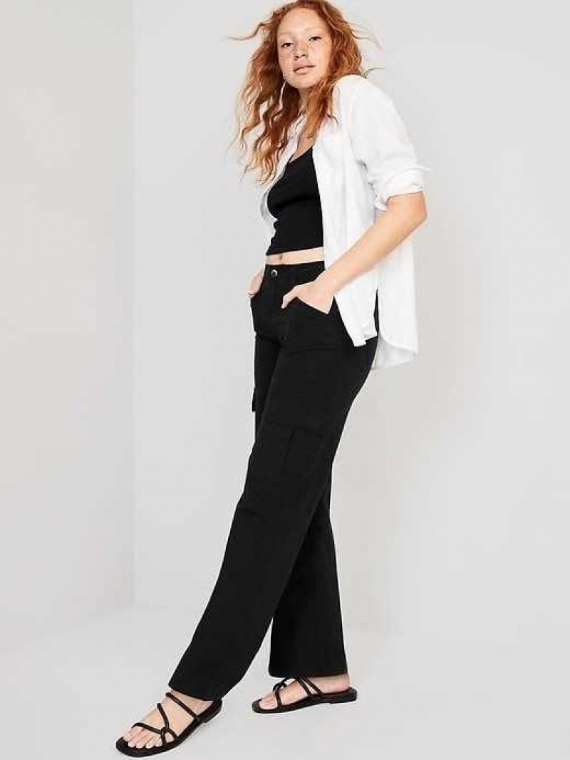 Old Navy Wide-Leg Cargo Pants Blackjack | AHP476138