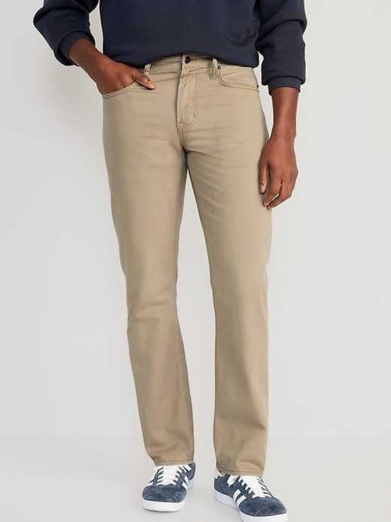 Old Navy Wow Straight Five-Pocket Pants Khaki | VOL437019